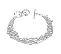 ZCCZJS Bracelets 925 Bracelet Women's Wedding Fashion Gift 40mm Hoop Earrings for
