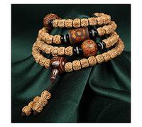 ZCCZJS bracelets for womens natural full meat 5 petals 108 mala beads men s bodhi seed jewelry 6x8mm