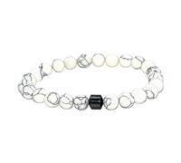 ZCCZJS Bracelets With Beads White Turquoise Crystal Powder Bracelet For Both Men And Women Small Earrings Hoops