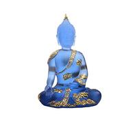 ZCCZJS Buddha Statue Meditating Peace Sitting Buddist Sculpture Showpiece for Home Décor Modern Home Decoration Ornament Garden Resin Figurine, 2