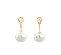 ZCCZJS Cellacity Geometry Irregular Pearl Earrings For Women Trendy Silver 925 Jewelry For Wedding Water Drop Shaped Eardrops