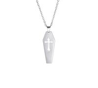ZCCZJS Chain Jewellery Christian Amulet Necklace For Women Men Jesus Cross Pendant Vintage Religious