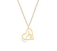 ZCCZJS Chain Men Jewellery Sport Women Necklace Runner Rhythmic Gymnastics Girl Silhouette Pendant