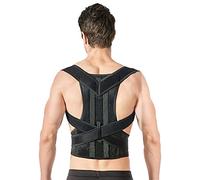 ZCCZJS Corrector Breathable Men Women Full Back Brace for Upper and Lower Support Lumbar Provides Neck Shoulder Relief (Black XXXX)