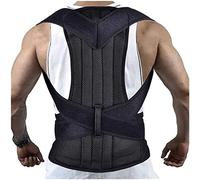 ZCCZJS Corrector S-5XL Full Back Brace for Men WomenTeenagers,Adjustable Shoulder Lumbar Spine Support Belt Waist Trainer Relief (Black 4X)