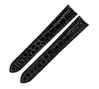 ZCCZJS Crocodile Leather Watch Strap Compatible with London Solo Leather Watchband Men Women 16mm 18mm 20mm(Brown,23MM_Rosegold Buckle)