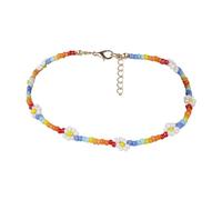 ZCCZJS Daisy Beaded Necklaces Hoops Friendship Bracelets Sterling Silver Chain Women Trendy Bangles Rhinestone Jewelry Costume Gold Woman Earrings Flower Necklace Anklets Beads