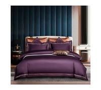 ZCCZJS Deluxe 1000TC Egyptian Cotton Bedding Set 4/6 Piece Double Queen King Size Embroidered Duvet Cover Sheet Pillowcase,Cotton Cover ui