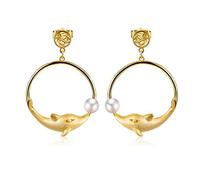 ZCCZJS Earrings for Women, Chinese Style Eardrop Earrings Natural Lapis Lazuli Sterling Silver S925or