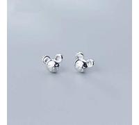 ZCCZJS Earrings for Women, S925 Silver Mouse Earrings Female Korean Cute Little Animal Rat Year of the Zodiac Ratsilver