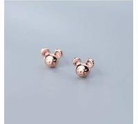 ZCCZJS Earrings for Women, S925 Silver Mouse Earrings Female Korean Cute Little Animal Rat Year of the Zodiac Ratsilver