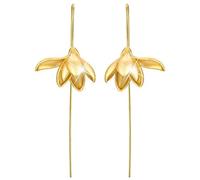 ZCCZJS Earrings for Women, S925 Sterling Silver Orchid Eardrop Earrings Women's Earrings Chinese Style Retro Creativeor
