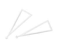 ZCCZJS Elegant 2Pcs Elegant 925 Sterling Silver Triangle Earrings Charms, Geometric Shape Dangle Earrings Charm Jewelry Earrings for Women Girls
