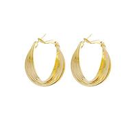 ZCCZJS Elegant Gorgeous Irregular Circle Earrings High End Hoop Earrings For Women Earring Studs