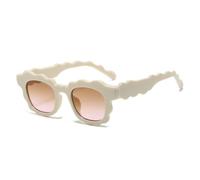 ZCCZJS Fashion Retro Punk Wavy Sunglasses Women Cool Shades Men Classic Sun Glasses Irregular Elegant Eyewear Uv400