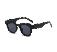 ZCCZJS Fashion Retro Punk Wavy Sunglasses Women Cool Shades Men Classic Sun Glasses Irregular Elegant Eyewear Uv400
