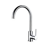 ZCCZJS Faucet White Kitchen Faucet Single Handle Single Hole Deck Mounted Hot and Cold Water Sink Tap Ceramic Cartridge Mixer Water-tap
