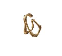 ZCCZJS Female Male Simple Ear-hole- Leaves Couples Ear Bone Clip A dual Purpose Earrings For Women Men Party Jewelry Gift High-end earrings