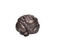ZCCZJS Feng Shui Wealth Personality Creative Golden Toad Ornaments Tea Tray Three-legged Toad Boutique Decoration Feng Shui Lucky Money Frog Statue Symbol of Wealth Feng Shui Decor (Color : C)