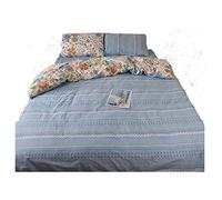 ZCCZJS Flower Four-Piece Set Pure Cotton All Cotton Girl Heart Dormitory Three-Piece Set Bed Sheet Quilt Cover Bed Four Seasons (A 1.5m bed C 4 pc set) (A 2m bed 4 pc set)