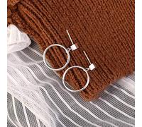 ZCCZJS for women, fashion casual temperament s925, round square sterling earrings,