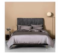 ZCCZJS Four piece bedding set Dark Green Cotton Bedlinens Twin Queen King Size Flat Sheet Duvet Cover Bedding Bed Four Pieces Set, (Q-Twin