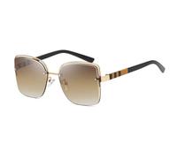ZCCZJS Frameless Stripe Sunglasses Hollow Men Women Shades UV400 Vintage Glasses