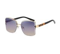 ZCCZJS Frameless Stripe Sunglasses Hollow Men Women Shades UV400 Vintage Glasses