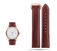 ZCCZJS Genuine Leather Watch Strap For Omega Seamaster 300 150 Speedmaster 007 AT150 Brown Man Watchband 20mm 22mm