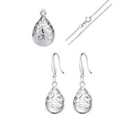 ZCCZJS Girl Products 925 opal jewelry sets for women - elegant water drop charm adjustable choker necklace dangle earring set,punk stacking moonstone neckalces handmade jewelry Gifts
