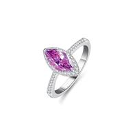 ZCCZJS Girl Products Dazzling 1 Moissanite Rings for Women Marquise Cut D Color S925 Sterling Silver Lab Created Diamond Rings Perfect for Daily Wear Parties Wedding Birthday Gifts