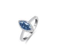 ZCCZJS Girl Products Dazzling 1 Moissanite Rings for Women Marquise Cut D Color S925 Sterling Silver Lab Created Diamond Rings Perfect for Daily Wear Parties Wedding Birthday Gifts