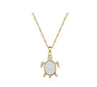 ZCCZJS Gold Pendant Necklace 18K Gold Plated Dainty Gold Necklace Sea Turtle Jewelry Gift for Her