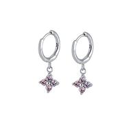 ZCCZJS Hoop Earrings For Women Colored Diamond Snowflake Earring Piercing Earings Jewelry Pendientes