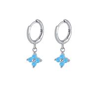 ZCCZJS Hoop Earrings For Women Colored Diamond Snowflake Earring Piercing Earings Jewelry Pendientes