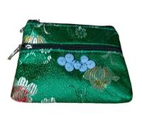 ZCCZJS Jewelry Bags，Small Jewelry Box 2pcs Cute Chinese knot Two Zipper Purse Jewelry Packaging Bags for Bracelets Necklace Storage Silk Brocade Zip Pouch Bags for Travel(Burgundy(2 pcs pattern