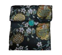 ZCCZJS Jewelry Bags，Small Jewelry Box Button Vintage Jewellery Pouches Bracelet Necklace Storage Bags Handmade Chinese Silk Brocade Jewelry Packaging Pouches(Beige (4 pcs))