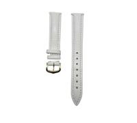 ZCCZJS Leather Watch Strap Compatible with Santos Solo Watchband Women Men's 12-20mm Bracelet(Green Silver Buckle,21mm)