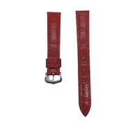 ZCCZJS Leather Watch Strap Compatible with Santos Solo Watchband Women Men's 12-20mm Bracelet(Green Silver Buckle,21mm)