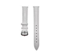 ZCCZJS Leather Watch Strap Compatible with Santos Solo Watchband Women Men's 12-20mm Bracelet(Green Silver Buckle,21mm)