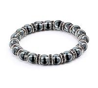 ZCCZJS men woman hematite beads bracelet beaded black yoga mantra prayer beads buddha bracelet for women and men's