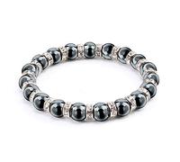 ZCCZJS men woman hematite beads bracelet beaded black yoga mantra prayer beads buddha bracelet for women and men's