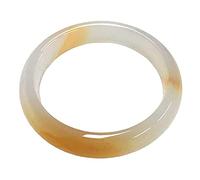 ZCCZJS Natural Agate Bangle Bracelet for Womens Accessories, Elegant Classical Jade Bangles Handmade Good Luck with Jewelry Box,62mm