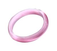 ZCCZJS Natural Feng Shui Deep Pink Jade Bangle Bracelet for Women Genuine Fashion Safe Auspicious Fit 58-62mm