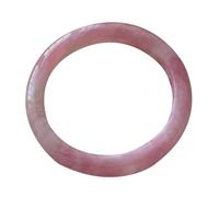 ZCCZJS Natural Feng Shui Jade Bangle for Women Genuine Pink Bracelet Honey Peach Perfect Auspicious and Safe Fit 58-62mm