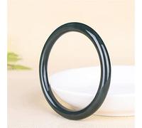 ZCCZJS Natural Green Jade Bangle Women Hand-Carved Round Bar Carving Gold Gilt Hetian Jades Stone Bracelet for Girlfriend Mom Gifts (Gem Color : Beige)