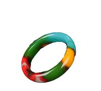 ZCCZJS Natural Hetian Jade Gold Silk Jade Chicken Blood Floating Flower Gobi Jade Bracelet Colorful Floating Flower Jade Bracelet