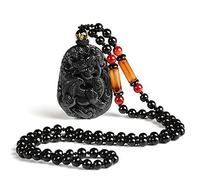 ZCCZJS Natural Jade Pendant Hand Carved Jadeite Pendants Fine Necklace Women with Chain Fashion Jewelry (Gem Color : Yellow, Length : Free Size)