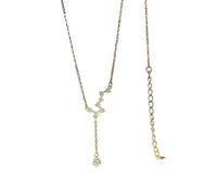 ZCCZJS necklace For Trendy 2025 Real Sterling Silver The Big Dipper Astronomy Tassel Choker WomeLight Luxury Fine Jewelry Accessories Creative Gift