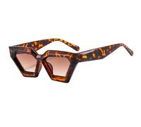 ZCCZJS New 2025 Retro Polygon Cat's Eye Black Sunglasses Women Punk Shades UV400 Men Cateye Sun Glasses Eyeglasses